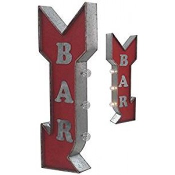LED Lighted Bar Arrow Sign, 10" x 30"