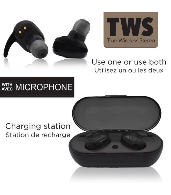 Escape True wireless TWS mini earbuds with charging case