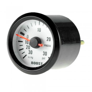 Black 2" 52mm Boost Gauge Meter Car Auto Motor 30IN. HG/30PSI