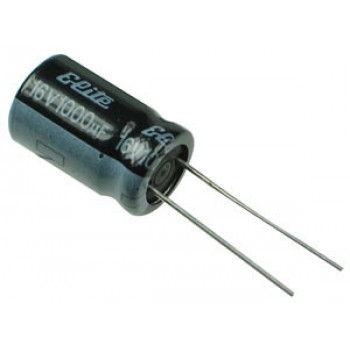 Capacitor Electrolytique Radial  16V/1000uF - Pack of 10