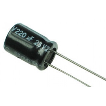 Capacitor Electrolytique Radial  16V/220uF - Pack of 10