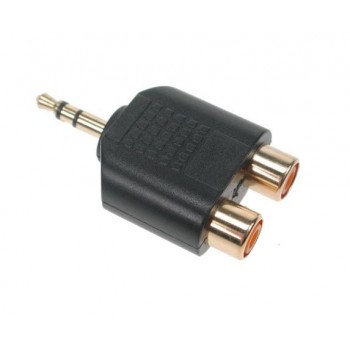 Adaptateur de prise stéréo de 3,5 mm à deux prises RCA de Global Tone