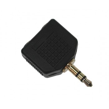 Adaptateur en Y 3.5mm mâle vers 2 prises 3.5mm stréréo plaquée Or