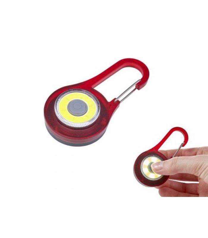 COB LED Light Carabiner Key Ring