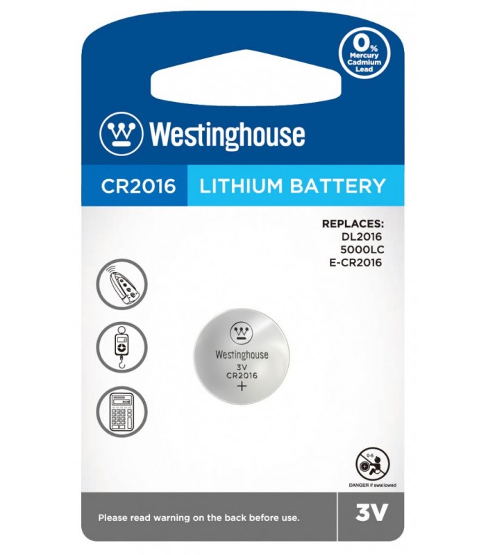 Pile CR2016 au Lithium de Westinghouse