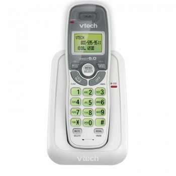 VTech 1-Handset DECT 6.0 Cordless Phone - White