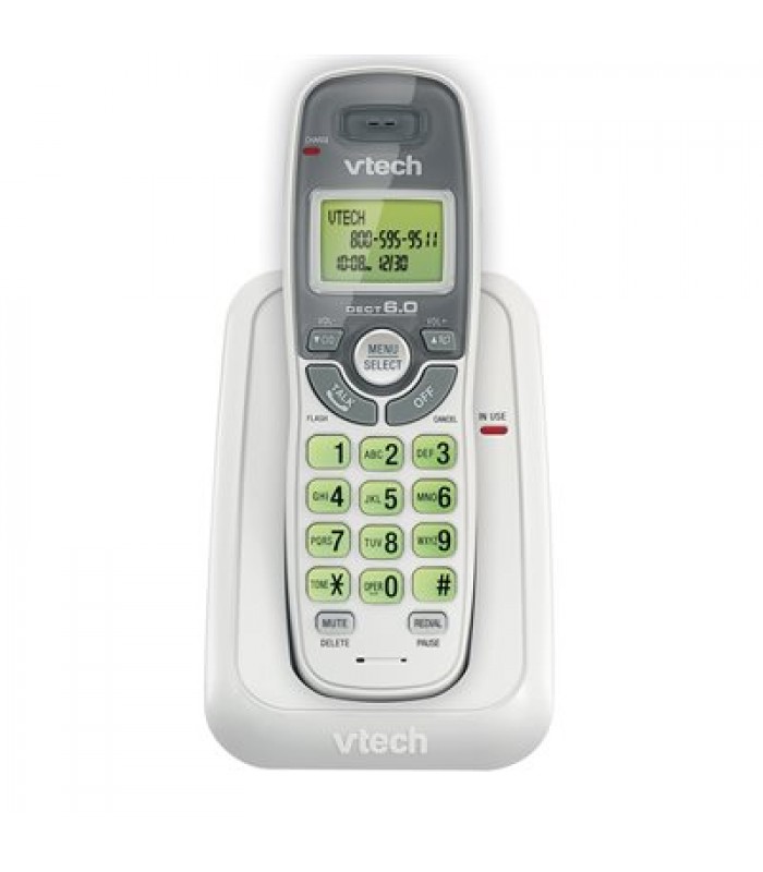 Téléphone sans fil à 1 combiné DECT 6.0 de Vtech - Blanc