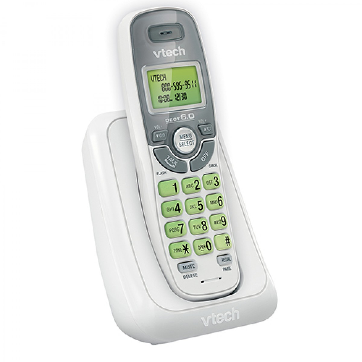 T L Phone Sans Fil Combin Dect De Vtech Blanc Cs