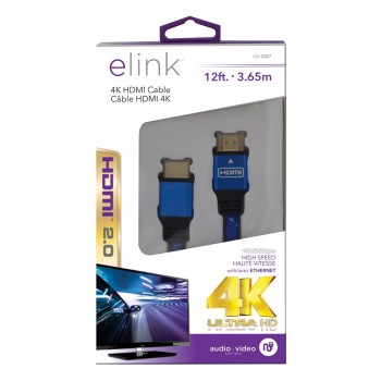 4K Ultra HD HDMI 2.0 Cable 12ft - 3.65m