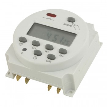 Digital LCD Power Weekly Programmable Electronic Timer Switch 12Vdc 250Vac 16A