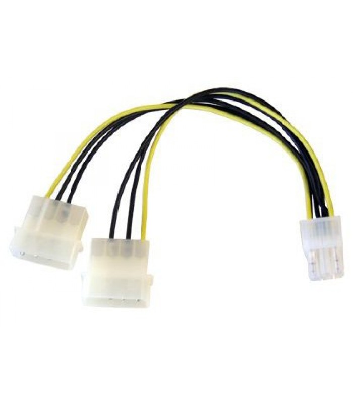 6in LP4 to 6 Pin PCI Express Video Card Power Cable Adapter