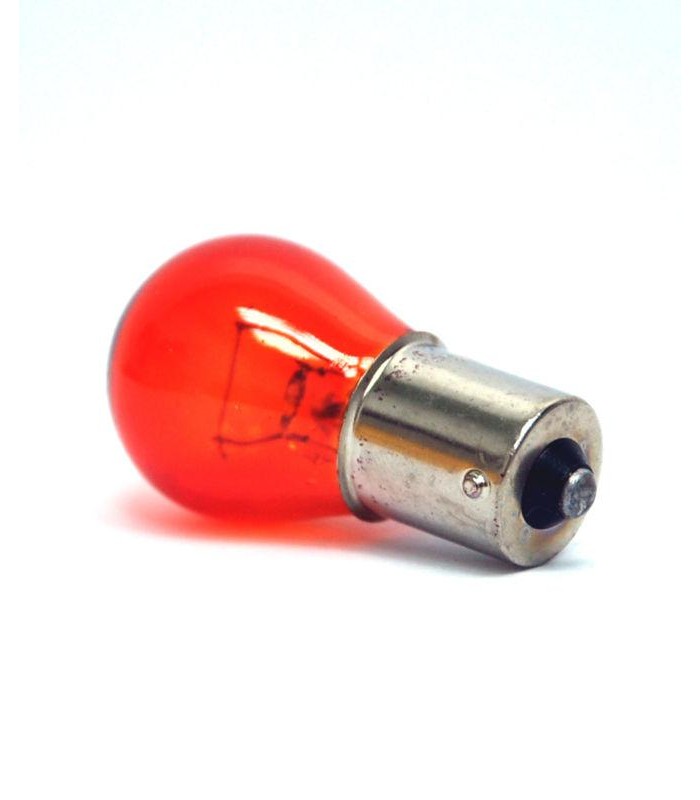 BA15S 12V 21W Car Bulb Lamp Amber-Red