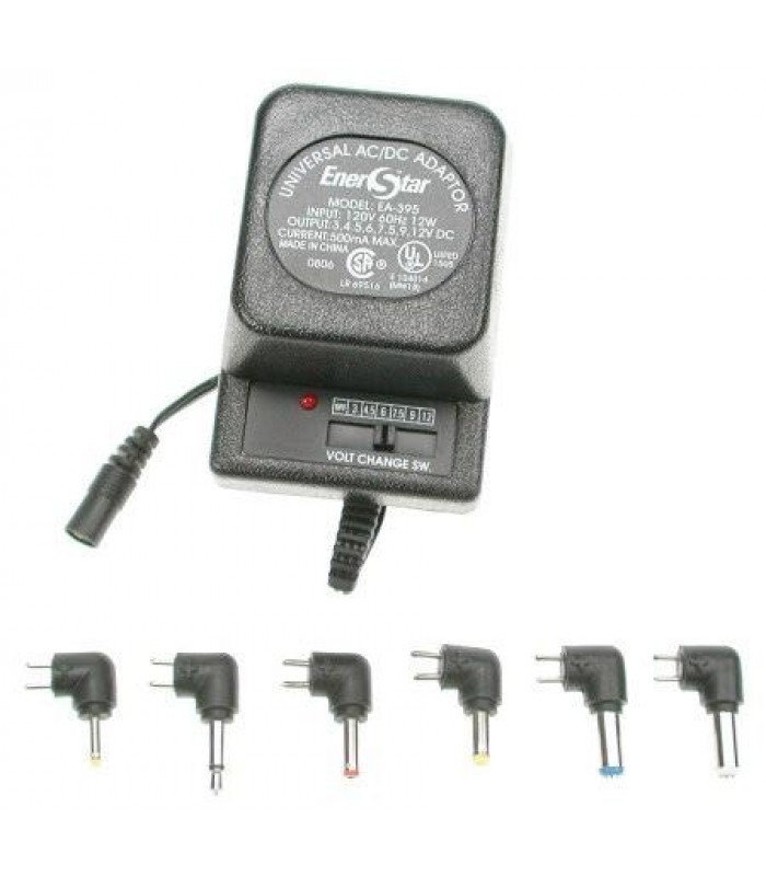 AC/DC Adaptateur - Multivoltage 500mA