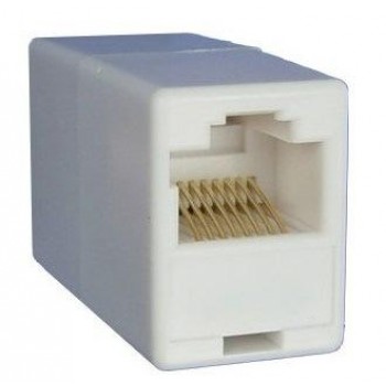 Cat5e RJ45 Modular Inline Coupler - White