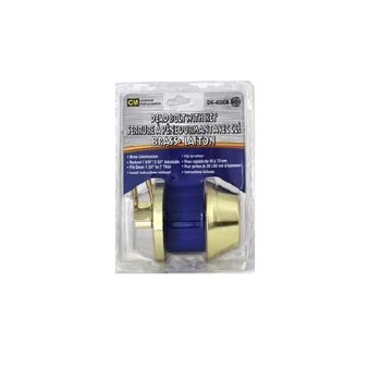 Deadbolt with Key, Brass