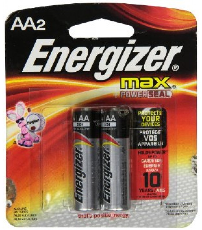 Energizer AA Alkaline Batteries 2 Pack