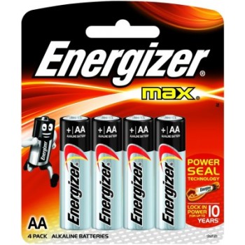 Energizer AA Alkaline Batteries 4 Pack