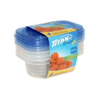 Titan containers & lids 280ml - Pack of 4
