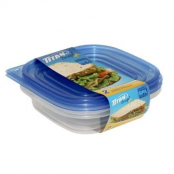 Titan containers & lids 700ml - Pack of 2