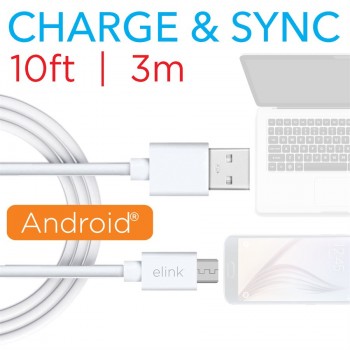 eLink Câble USB à Micro USB de 10 pi.
