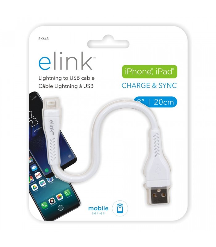 eLink Câble Lightning à USB de 8 po (20 cm)