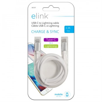 eLink 3.3 ft. (1 m) USB type-C to Lightning