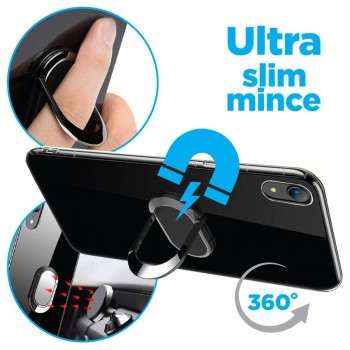 eLink Anneau mince autocollant en métal téléphone intelligent