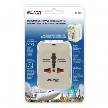 eLink all-in-one universal World Travel Adapter 150 countries