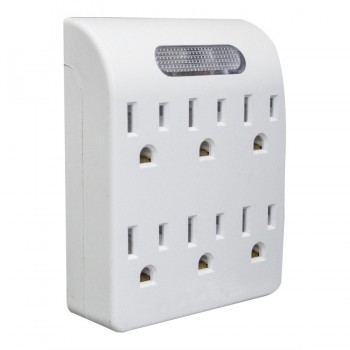 6 prises avec veilleuse automatique de eLink