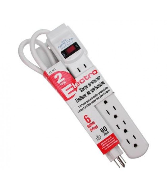 Powerbar with 6 outlets 90J