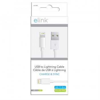 eLink Câble Lightning à USB 6 pi.