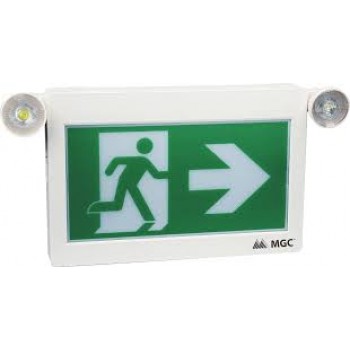 Mircom ELRM-180-2RC LED Running Man Sign with adjustable Twin Spot LED Lights