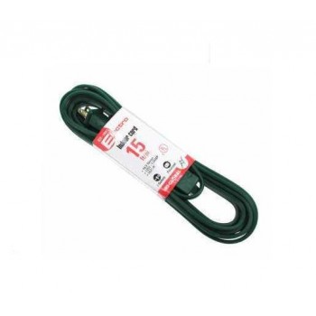 AC indoor extension cord 2 pins15 ft. - Green