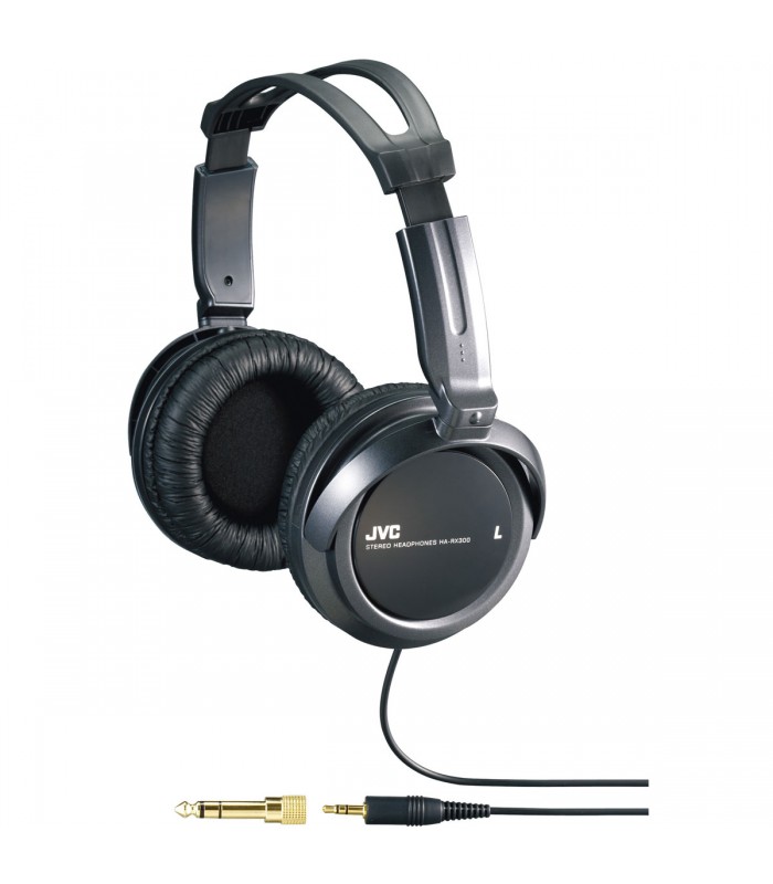 JVC HA-RX300 Full-Size Headphones, Black