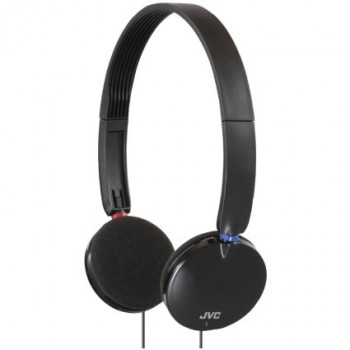 JVC HAS140B Lightweight On-Ear Headband Headphones (Black)