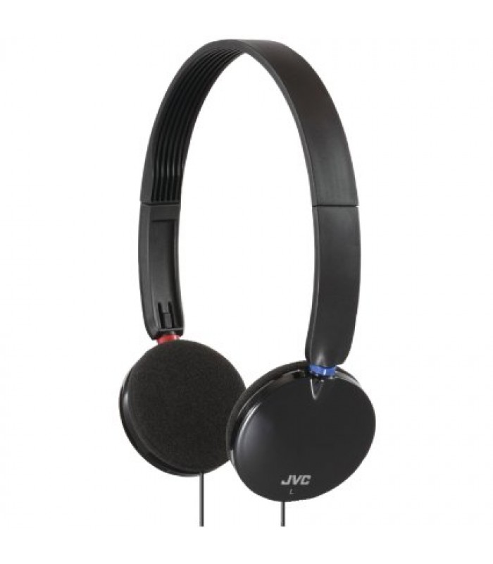 JVC HAS140B Lightweight On-Ear Headband Headphones (Black)