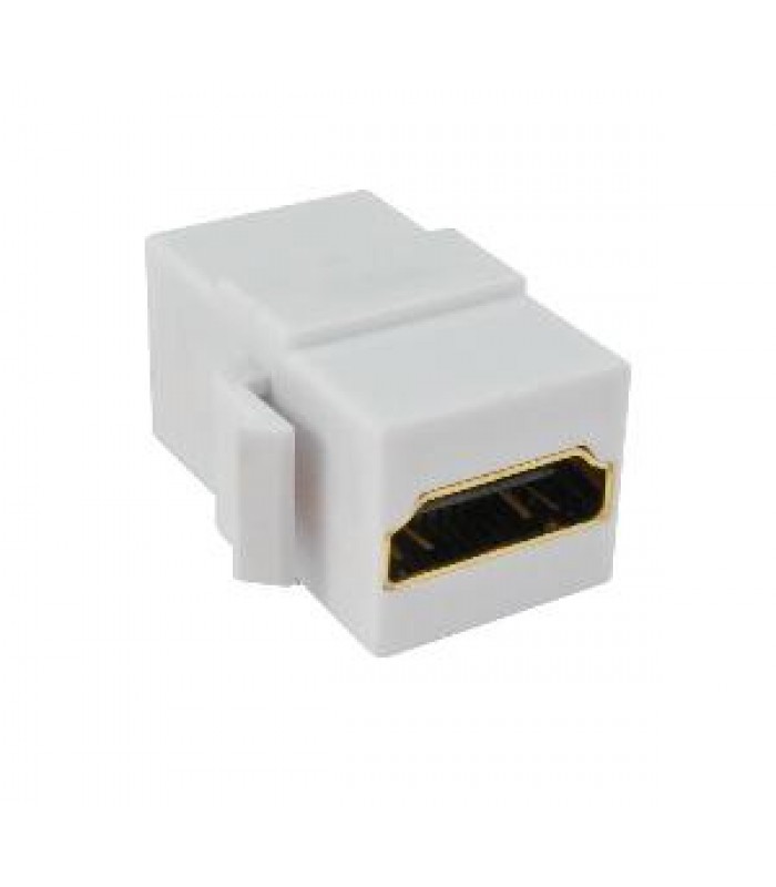 Garniture Keystone HDMI coupleur de Global Tone - Blanc