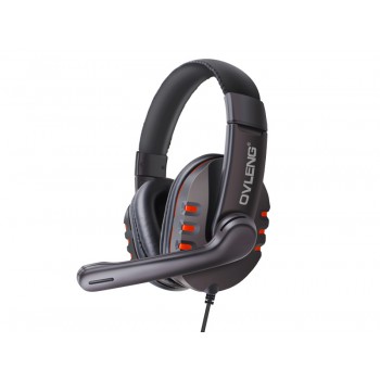 OVLENG Q7 USB Casque d'écoute de Jeu avec Micro antibruit pour ordinateur - Noir
