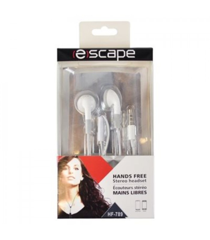 Escape Hands-free earbuds with microphone - White