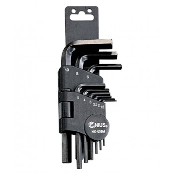 Genius Tools Hex keys set SAE - 9 pcs
