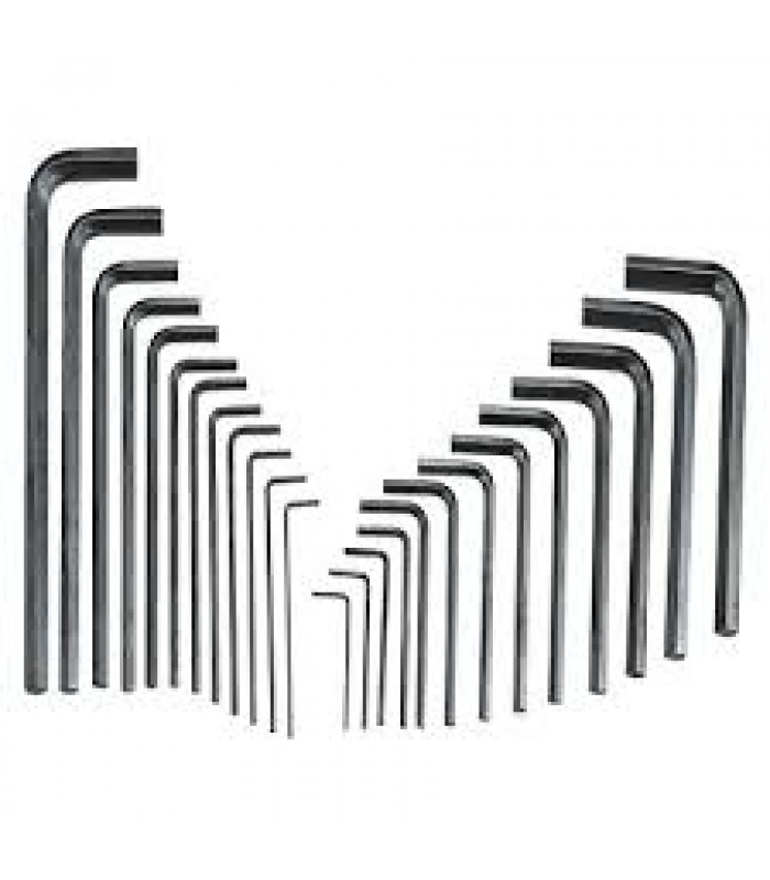 Genius Tools Hex keys set Metric & SAE - 25 pcs