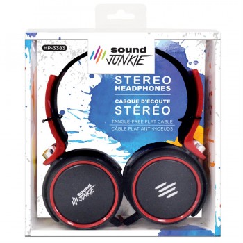 Casque d'écoute stéréo pliable à plat pour portabilité