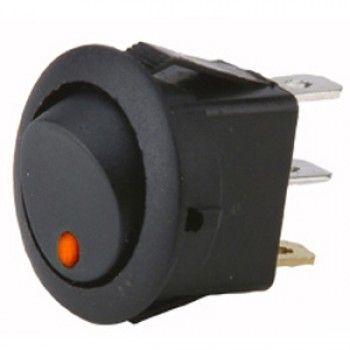 Interrupteur à bascule illuminé rouge 16A 12V DC