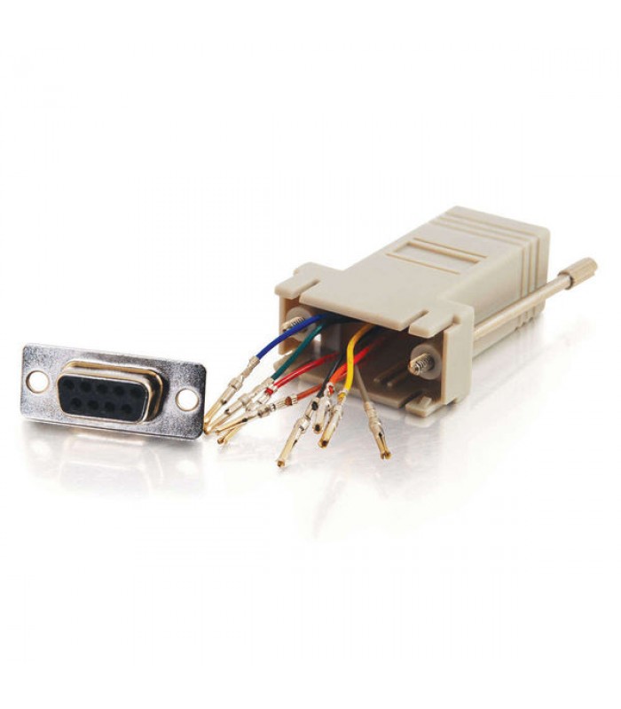 Adaptateur modulaire RJ45 à DB9 mâle avec capot de Global Tone