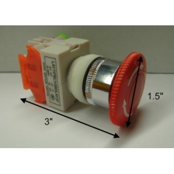 Bouton d'arrêt d'urgence N/F 600V/10A