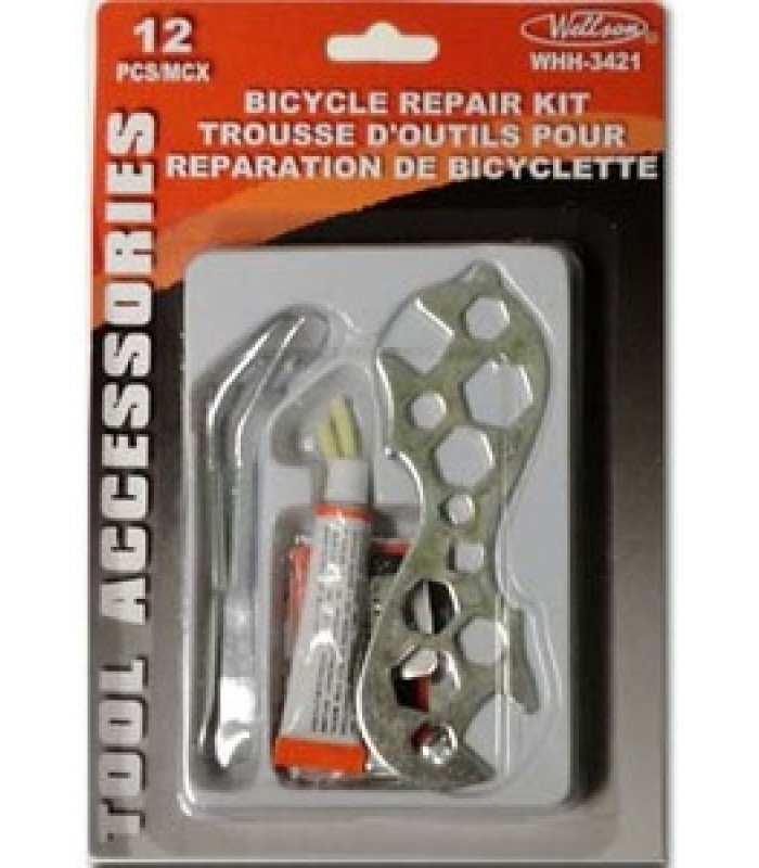 Trousse d'outils pour réparation de bicyclette de Wellson