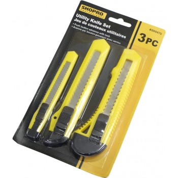 SHOPRO Snap Off knife set - 3 pieces