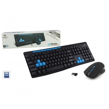 Ensemble de clavier sans fil 2.4Ghz et souris optique sans fil