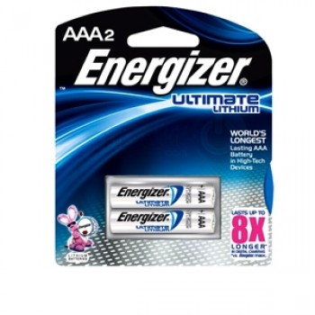 L92BP2 PILE ENERGIZER ULTIMATE LITHIUM AAA CARTE DE 2