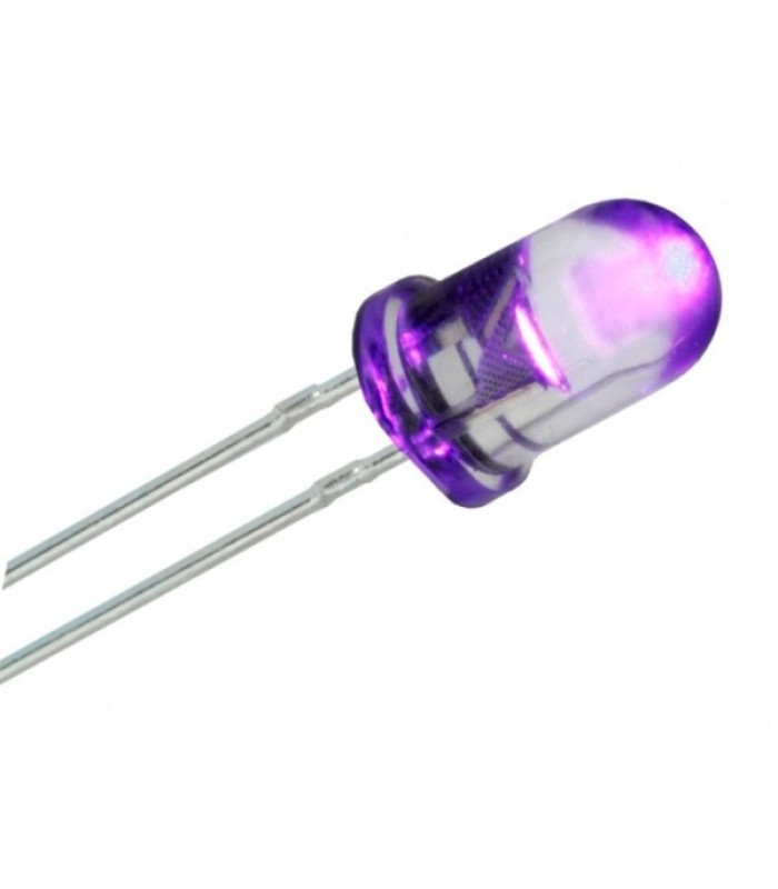 DEL 5mm UV Ultra Violet Super Claire - Paquet de 10